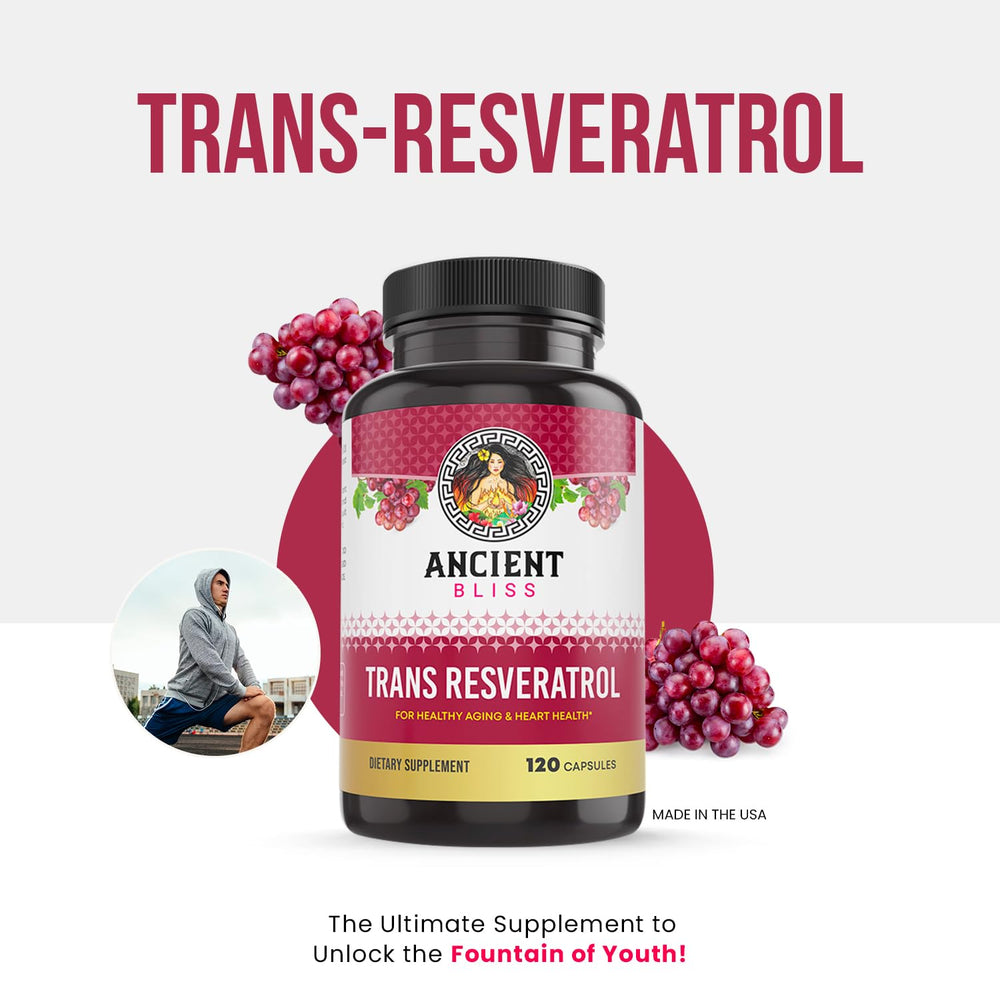 Ancient Bliss Resveratrol with green tea extract for energy and protection