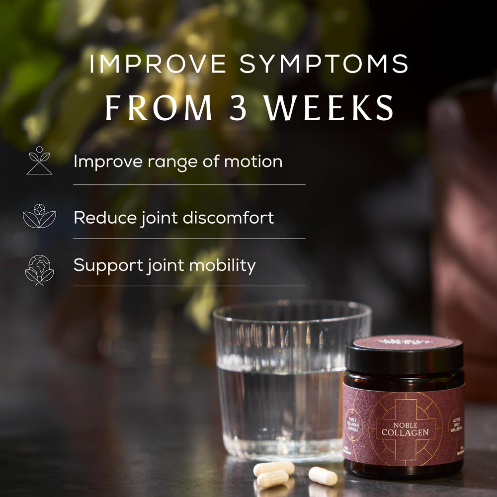 Ancient + Brave Noble Collagen ingredients graphic features Type II collagen.