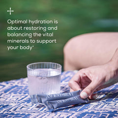 Powder dissolving in water for coconut water inspired hydration