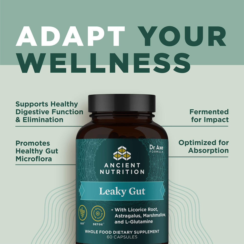 Ancient Nutrition Astragalus root – traditional herb complementing gut function.