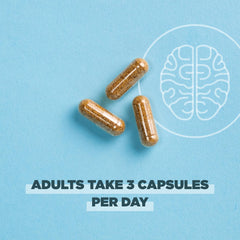 Ancient Nutrition bottle with ingredients panel shows 90 count capsules
