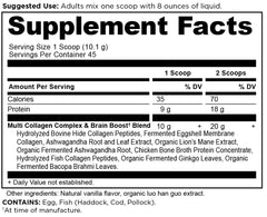 Ancient Nutrition brain boost collagen visual highlighting mental clarity support