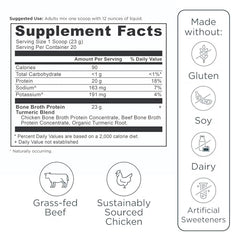 Ancient Nutrition chicken bone broth concentrate bottle, clean sourcing and protein.