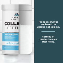 Ancient Nutrition Collagen Peptides bottle; keto and paleo friendly protein option.