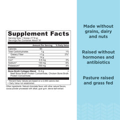 Ancient Nutrition collagen peptides easily dissolving in a glass after mixing.