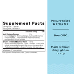 Ancient Nutrition collagen pills capsules close-up highlighting multi-collagen formula