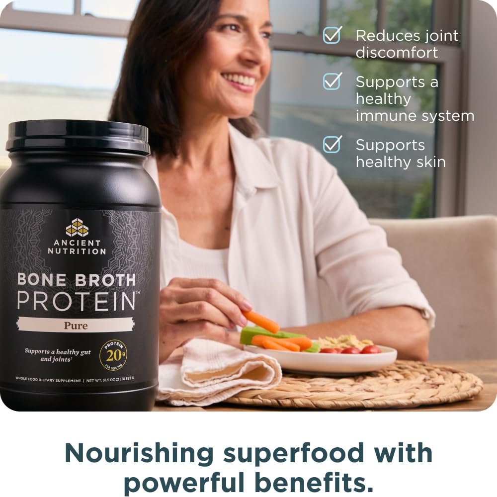 Ancient Nutrition grass-fed chicken bone broth concentrate bottle