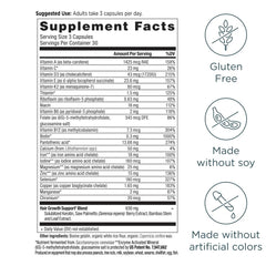 Ancient Nutrition Hair Growth Multivitamin tablet close-up for easy swallowing.