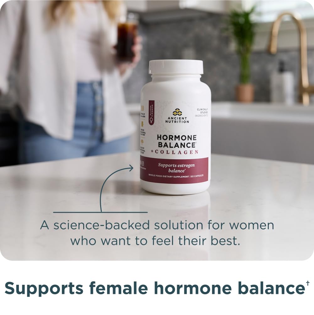 Ancient Nutrition Hormone Balance maca root powder; promotes vitality and hormonal harmony