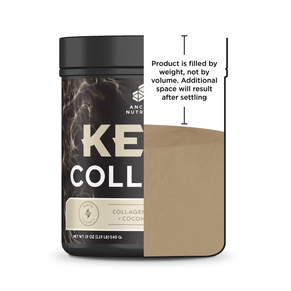 Dairy-free and gluten-free KetoCOLLAGEN packaging label