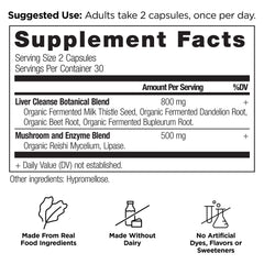 Ancient Nutrition Liver Cleanse capsules close-up for easy daily use.