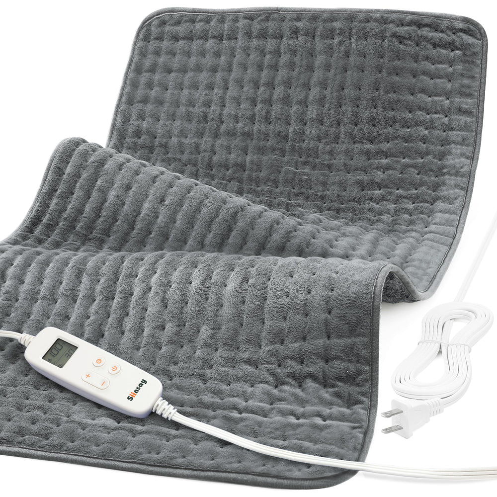 Andola extra-large 33x17 heating pad covers back and legs with even warmth