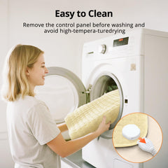 Andola heating pad plush cover offers skin-friendly comfort.