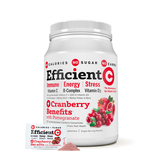 Andrew Lessman Efficient C Cranberry bottle supports daily immune needs and energy.