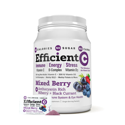 ANDREW LESSMAN Efficient C Mixed Berry box front for daily wellness