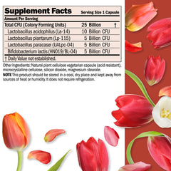 ANDREW LESSMAN Friendly Flora bottle label conveys a five-strain blend.