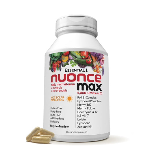 Andrew Lessman nuoncemax bottle front view highlighting high-potency daily multivitamin.