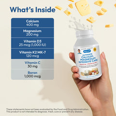 Ultra-fine calcium-magnesium powder close-up for easy absorption