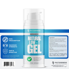 Androgenesis gel massaged into skin for smooth absorption.