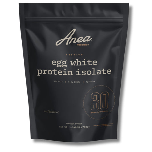 Anea Egg White Protein Isolate pour: clean, fat-free fueling for shakes.