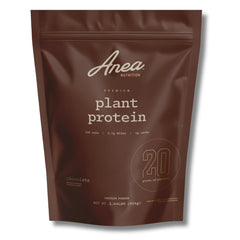 Anea Plant Protein Chocolate bag front showing premium packaging and flavor promise.