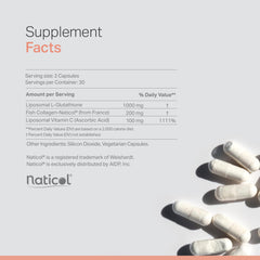Anew Vita Liposomal Glutathione capsules close-up for convenient supplementation and consistent intake.