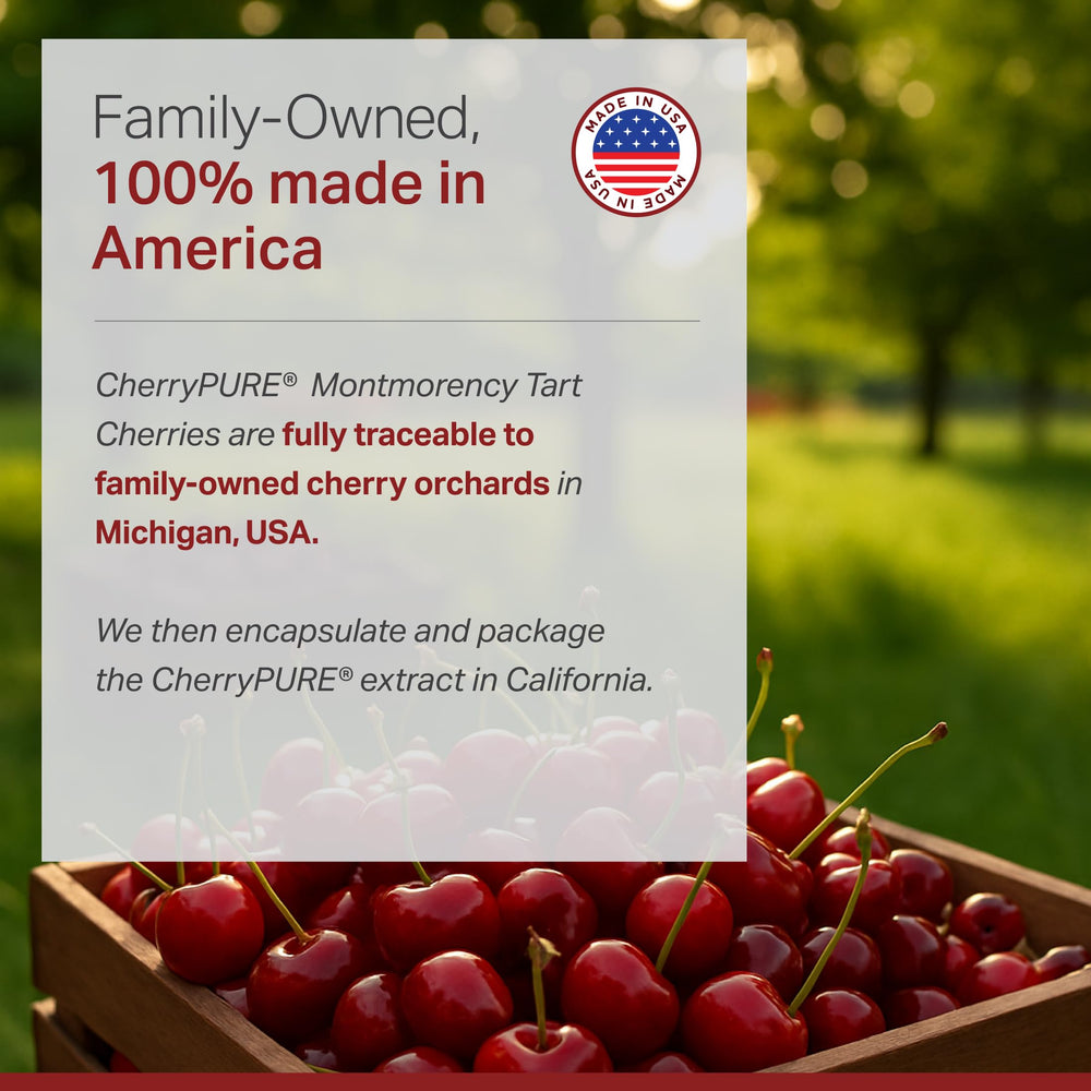 CherryPure 50:1 concentrate graphic highlighting potency for antioxidants.
