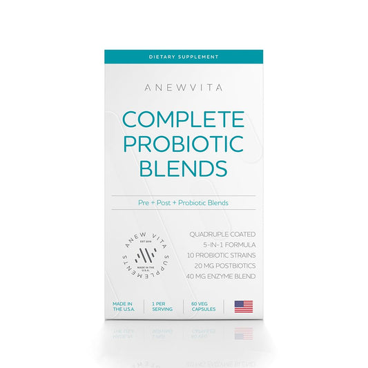 Anew Vita Complete Probiotic Balance softgel bottle for daily gut support