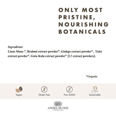 Anima Mundi Ginkgo biloba leaves display traditional cognitive support.