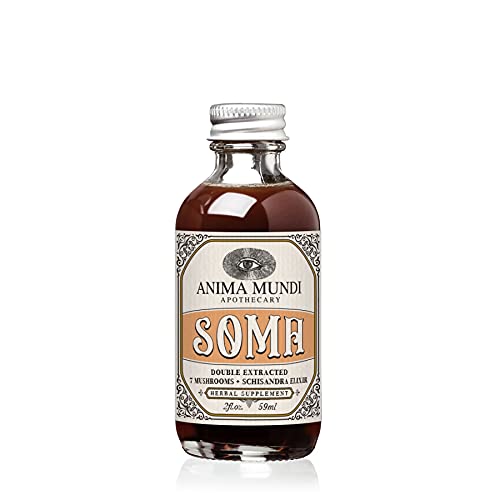 Anima Mundi Soma bottle close-up highlighting the 2oz tincture for daily support.