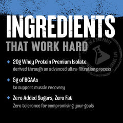 Container of Animal Clear Whey Isolate in Blueberry Acai flavor with clear labeling.