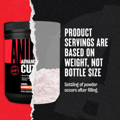 Animal Cuts bottle side label emphasizes the 17-ingredient blend for focused fat loss.
