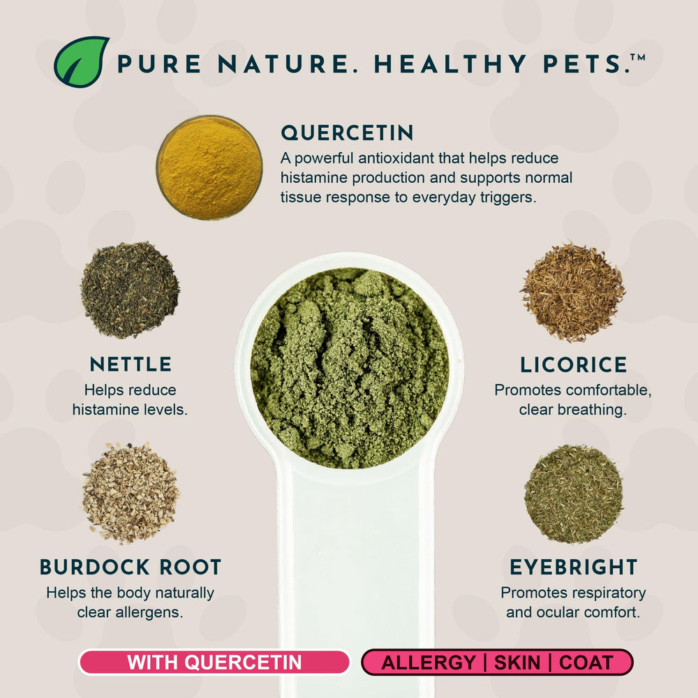 Animal Essentials herbal blend with nettle and eyebright for immune-friendly botanicals.
