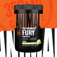 Beta alanine in Animal Fury supporting sustained performance during sets.