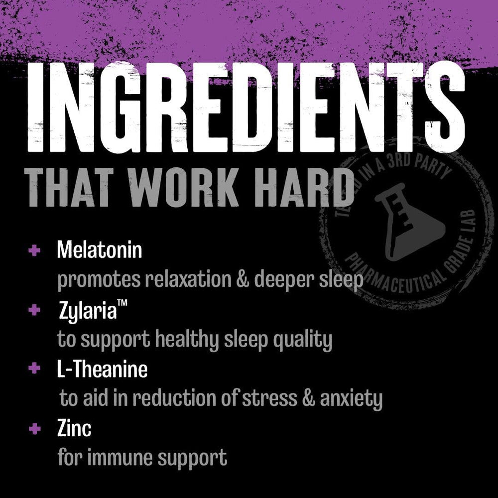 Animal PM pills closeup highlights non-habit forming sleep support