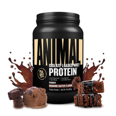 Animal Whey Isolate brownie batter powder — smooth texture and 25g protein per serving for recovery.