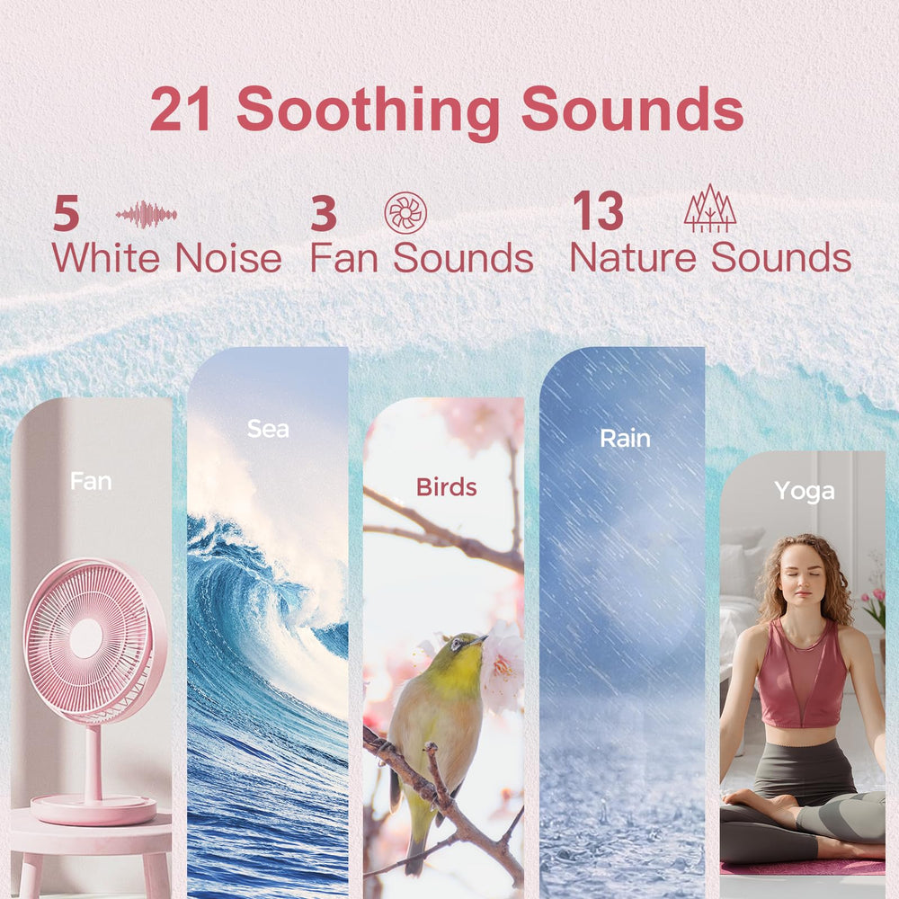 ANJANK 21 soothing sounds menu enhances sleep and focus