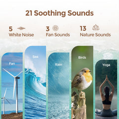 ANJANK alarm clock color night lights offer soothing hues for sleep mood