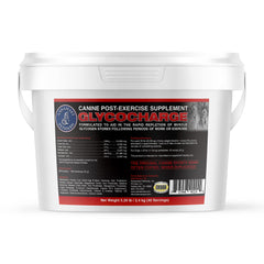 Annamaet Glycocharge powder tub with scoop ready to mix for post-exercise recovery
