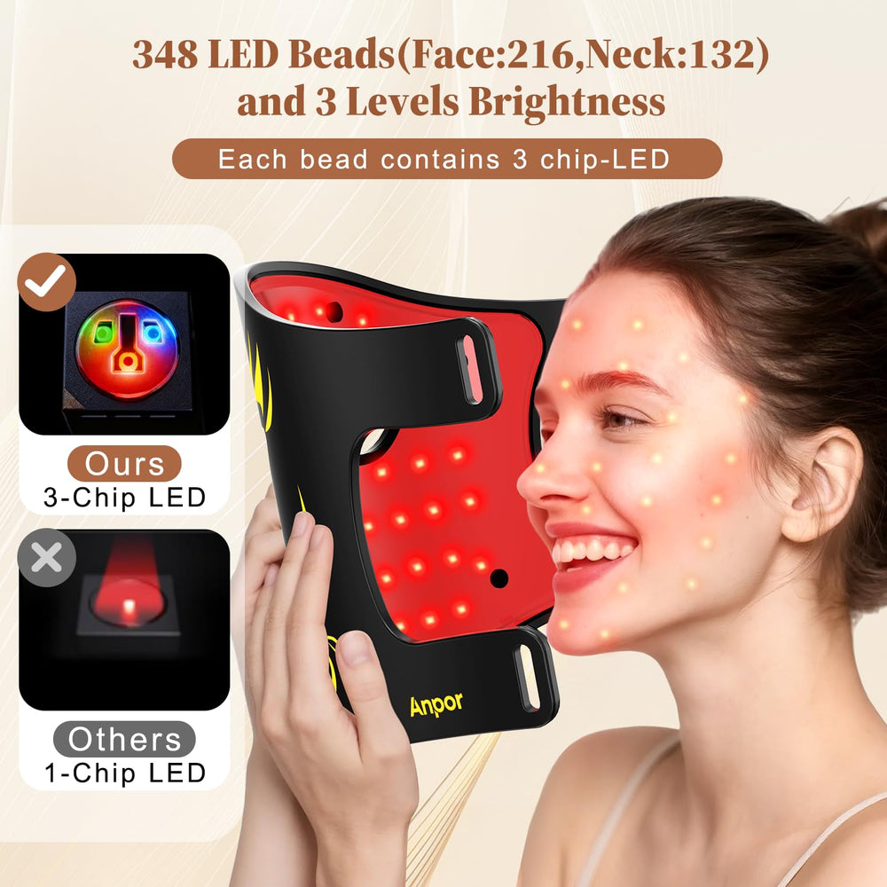 Anpor ergonomic contour fits the face and neck comfortably