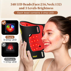 Anpor ergonomic contour fits the face and neck comfortably