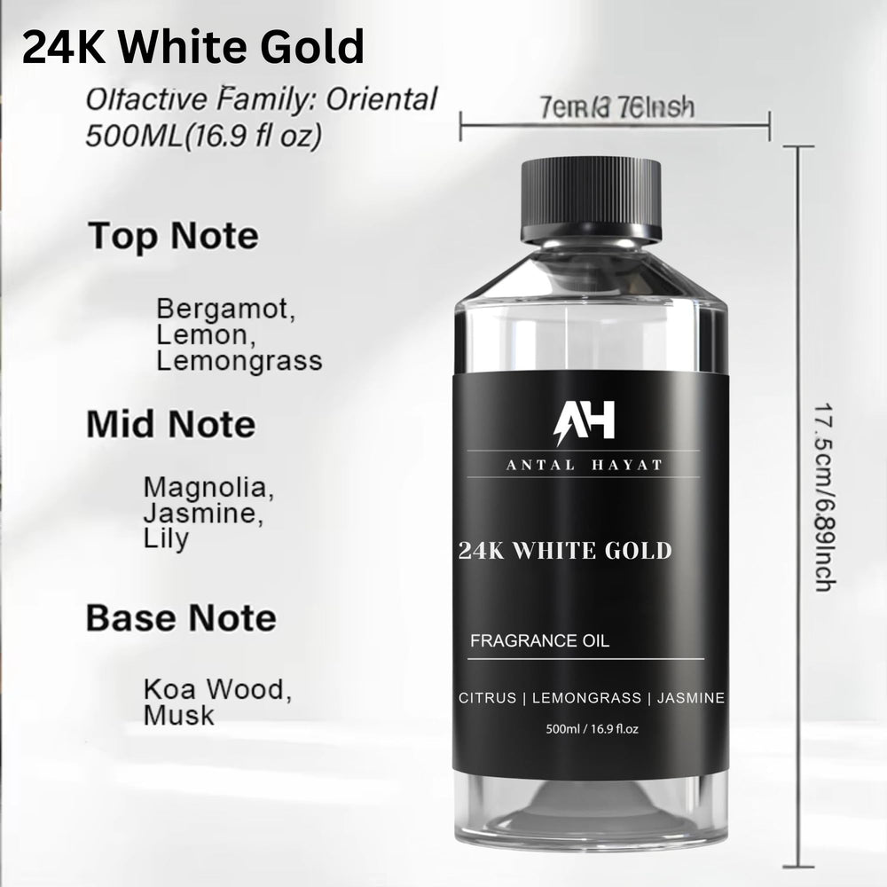 ANTAL HAYAT 24K Diffuser Oil in living room scene evokes hotel-grade ambiance.
