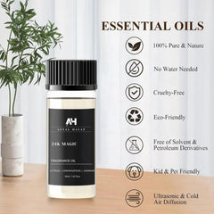 ANTAL HAYAT 24K Magic diffuser oil on diffuser stand, quick setup for spa-like ambiance.