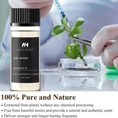 ANTAL HAYAT 24K Magic diffuser oil packaging, luxurious presentation for gifting or display.