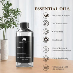 ANTAL HAYAT Minhal bottle pour demonstrates easy refilling for diffusers.