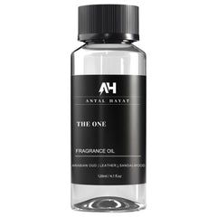 ANTAL HAYAT The One diffuser oil bottle shows premium 120ml packaging for elegant spaces.