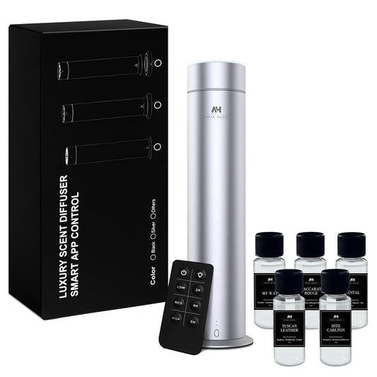ANTAL HAYAT waterless diffuser front view for living rooms with subtle, lasting fragrance