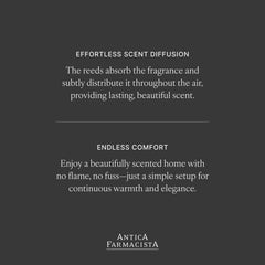 Antica Farmacista diffuser featuring orange blossom and jasmine notes