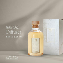 Antica Farmacista reed diffuser close-up shows even diffusion.