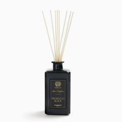 Antica Farmacista Prosecco Black diffuser bottle featuring a luxurious glass vessel.